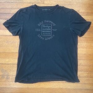 John  Varvatos Star USA Graphic T-Shirt Black 315 Bowery NY Large